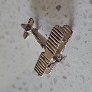 Vintage Moving Propeller Airplane Brooch – Mid-Century Aviation Pin